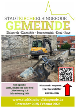 Stadtkirche Elbingerode Bauarbeiten, Dezember 2025-2026.